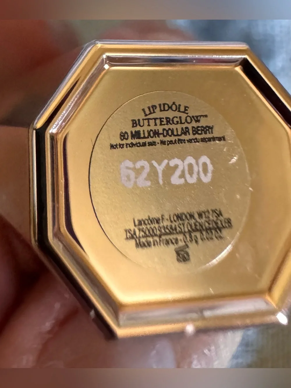 👄LANCÔME Travel Sz. Lipstick Color: 60 Million Dollar Berry 62Y200 Brand New👄